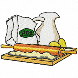 Kitchen And Tools Equipment Embroidery Design 2